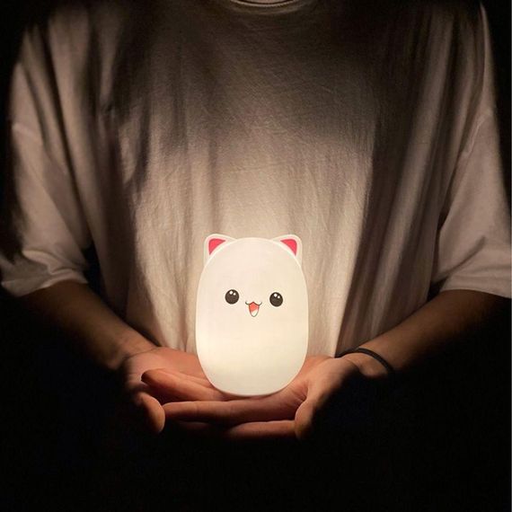 Силіконовий нічник "Котик" з USB, 7 режимів / Дитячий LED світильник / Сенсорний нічник в дитячу кімнату | Зображення 7
