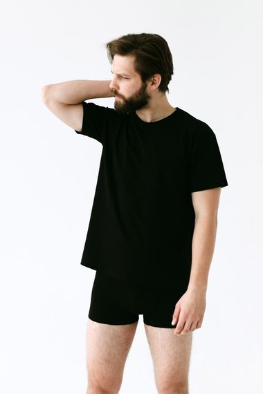 Чоловіча бавовняна білизна боксери та футболка Basic Without Black | Зображення 2