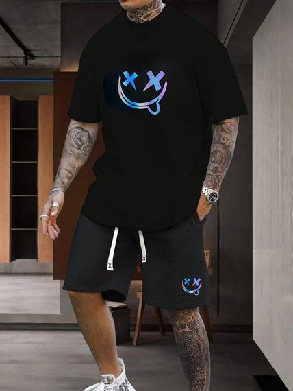 Комплект футболка та шорти ДТФ (петля оверсайз)