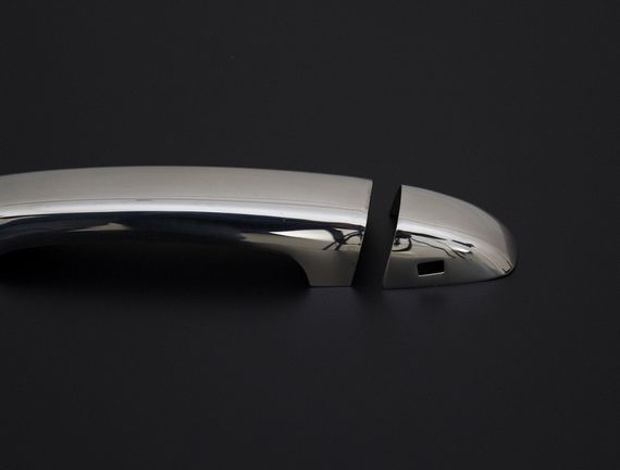 Накладки на ручки (2 шт., нерж) для Renault Clio V 2019↗ рр. | Зображення 3