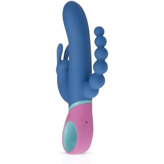 Вибромассажер тройной зайчик с вращающей головкой PMV20 Vice sexstyle | Зображення 4