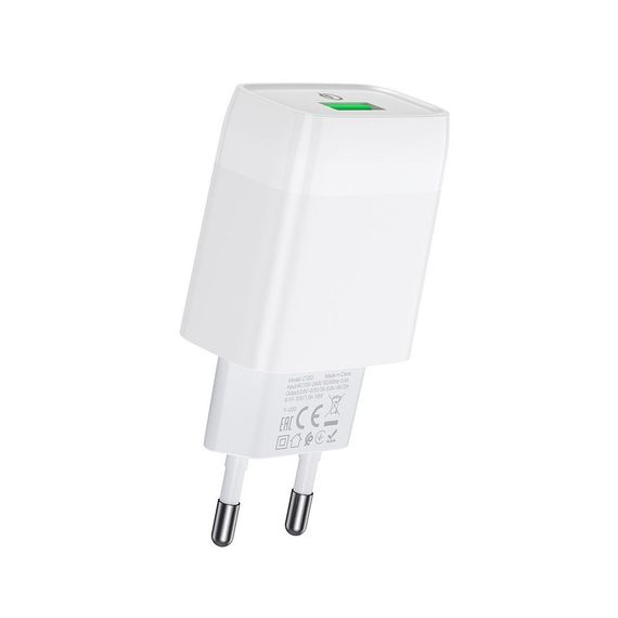 СЗУ HOCO C72Q Glorious 1USB QC3.0 18W white | Зображення 1