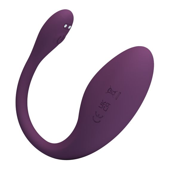 Віброяйце Pretty Love Dora з керуванням через додаток, фіолетове, 19,5 × 3,3 см Sex Aura | Зображення 4