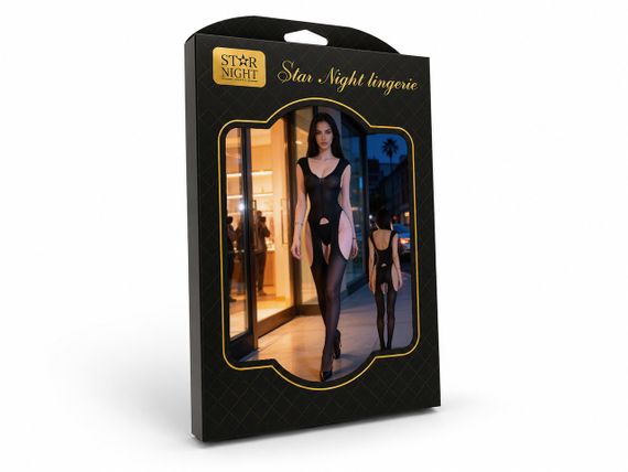 Бодістокінг сітка Star Night, чорний, OS (S-L) Sex Aura | Зображення 7