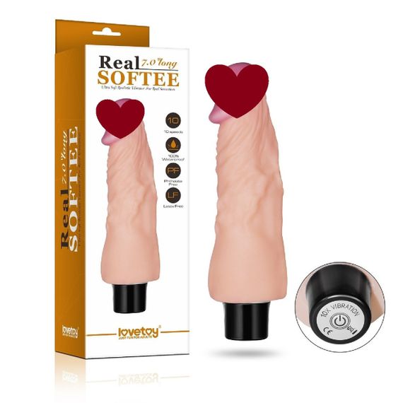 Вібромасажер DILDO 7 REAL SOFTEE Sex Aura