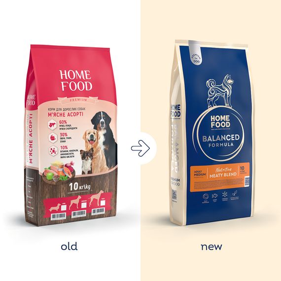 Сухий корм для дорослих собак середніх порід "М’ясне асорті" Nutritive Balanced Formula, 10 кг | Зображення 1