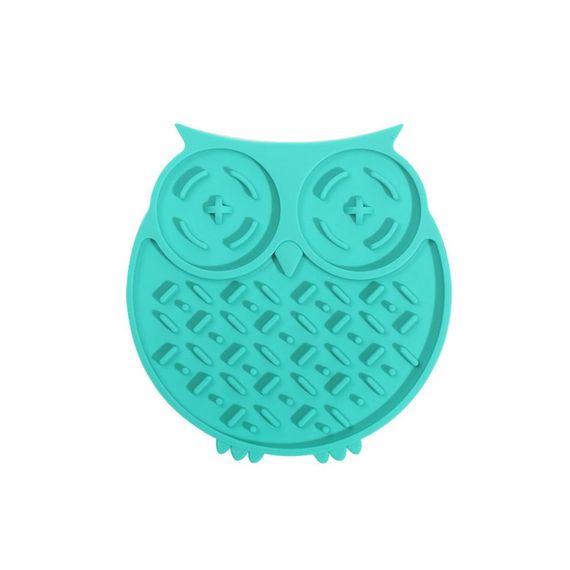 Килимок-годівниця WahoPet для собак Сова силіконова зелена