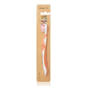 Дитяча зубна щітка Spokar 3434 T, Soft (м'яка), від 5 до 8 років, помаранчева