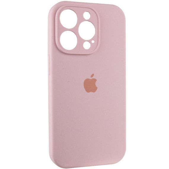 Чехол Silicone Case Full Camera Protective (AA) для Apple iPhone 15 Pro Max (6.7") Розовый / Chalk Pink | Зображення 1