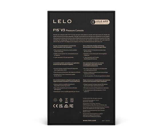Смарт-мастурбатор LELO F1S V3 Red, 2 мотора, 8 режимов, стимуляция звуковыми волнами | Зображення 4