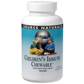 Зміцнення імунітету для дітей, Children&#039;s Immune Chewable, Source Naturals, 30 жувальних цукерок