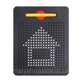 Магнитный планшет "MagPad" TSQ-380B(Black) 21,5см стилус, металлические шарики