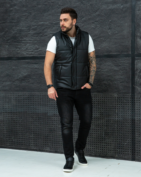 Жилетка дутая чёрный S L | Зображення 4