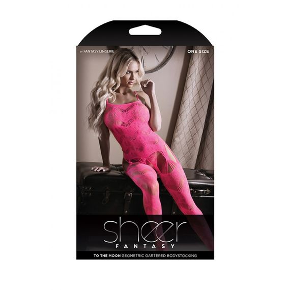 Комбінезон з візерунком, з інтимним доступом, рожевий, One Size | Зображення 2