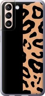 Чехол на Samsung Galaxy S21 Пятна леопарда из пластика FCh_089886