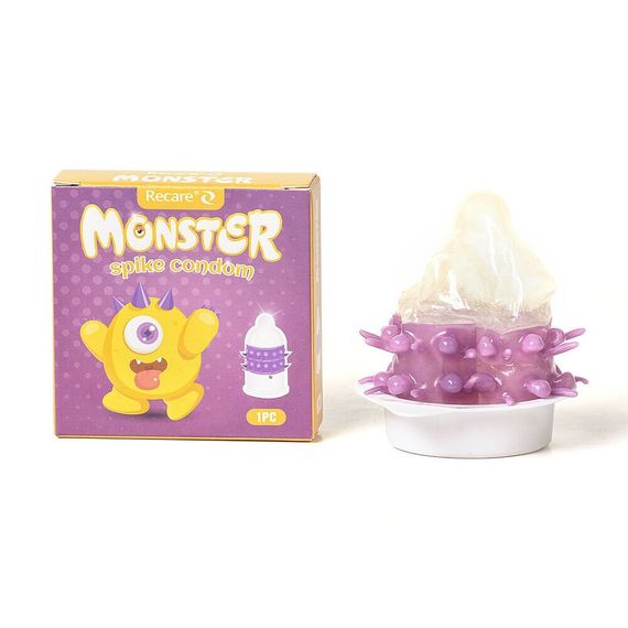 Насадка на член Recare Yellow Monster Spike Condom (м'яте паковання!!!)