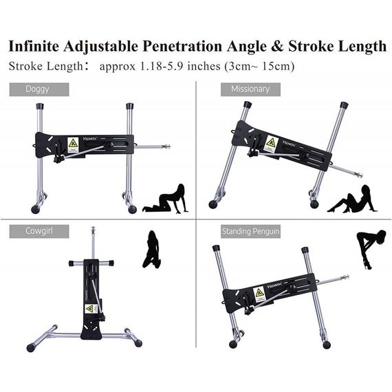 Смарт секс-машина Hismith AK-01-Black Sex Machine APP з фалоімітатором | Зображення 3