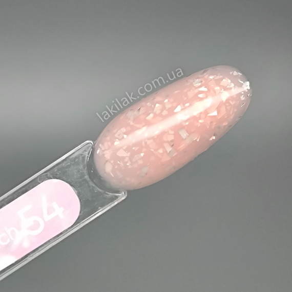 База Valeri French Base №54 (бежева з біло-срібною поталлю) 6мл