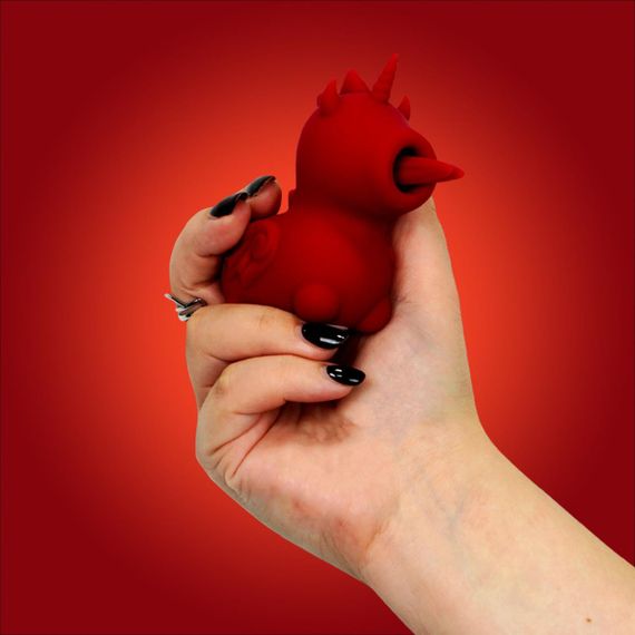 Вібратор-єдиноріжка Unihorn – Blaze Diablo, пестливий роздвоєний язичок sexstyle | Зображення 9