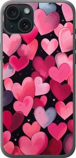 Чохол на iPhone 15 Plus Сердечка 4 із силікону FCh_019978
