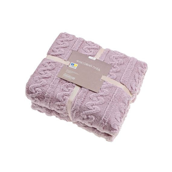 Плед Home Line 129649 Україна 195x220  Поліестер Принт, Фіолетовий