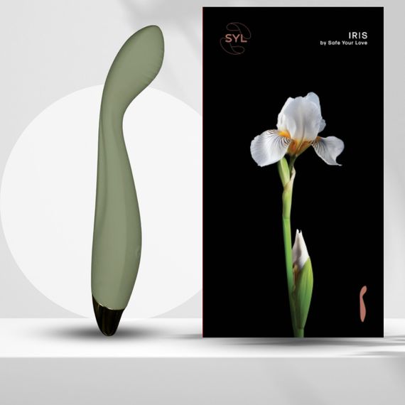Вібратор для точки G SYL IRIS – чуттєва стимуляція для яскравих відчуттів, колір OLIVE