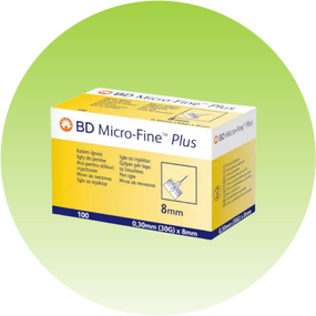 Голки БД мікро файн плюс, BD micro-fine plus, розмір 0,30 x 8 мм, 100 шт