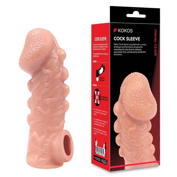 Насадка на член Kokos Cock Sleeve CS 008 S Sex Aura | Зображення 2