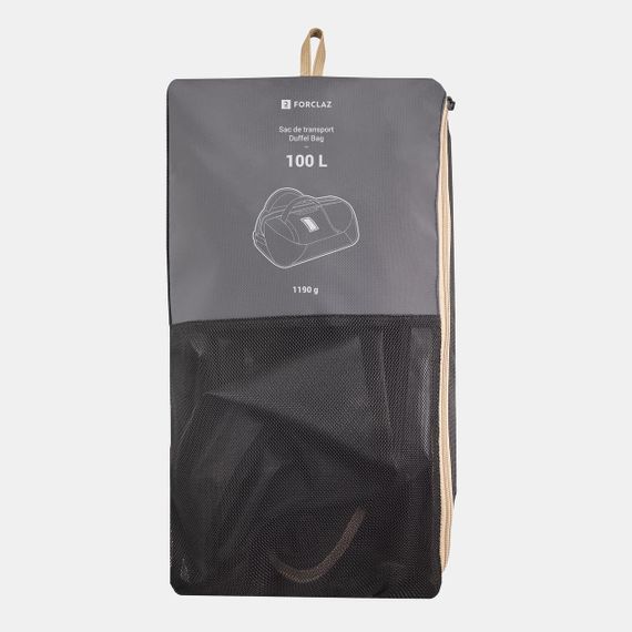 Сумка-баул Duffel 100 Basic для трекінгу 100 л чорна - Без розміру | Зображення 7