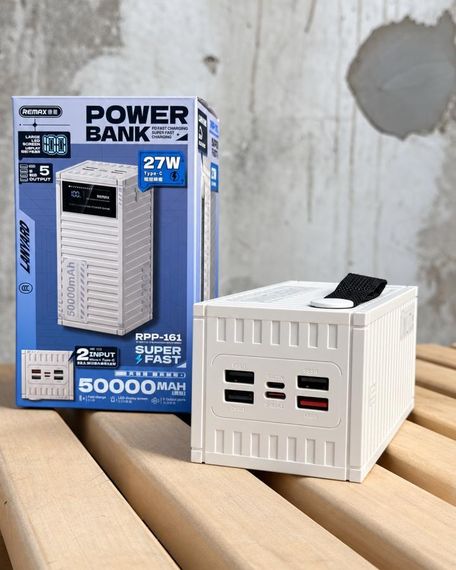 Power bank REMAX 50000 mAh внешний аккумулятор мощный павербанк для телефона зарядное устройство для планшета | Зображення 2