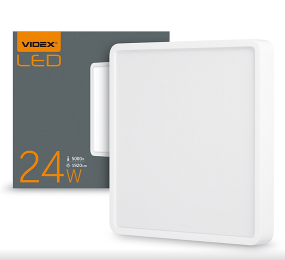LED Світильник накладний квадратний 24W 5000К 220V VL-DLSS-245 Videx