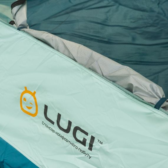 Намет кемпінговий 3-місний з тентом 235*235*155 см синій LU005BL | Зображення 8