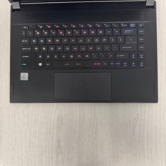 Ігровий ноутбук Б-клас MSI GS66 Stealth 10SE / 15.6" (1920x1080) IPS / Intel Core i7-10750H (6 (12) ядра по 2.6 - 5.0 GHz) / 16 GB DDR4 / 512 GB SSD / nVidia GeForce RTX 2060, 6 GB GDDR6, 192-bit / WebCam б/в | Зображення 2