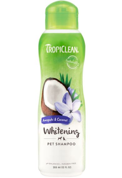Шампунь з імбиром та кокосом для собак і котів з білою шерстю TropiClean Whitening Shampoo, 355 мл