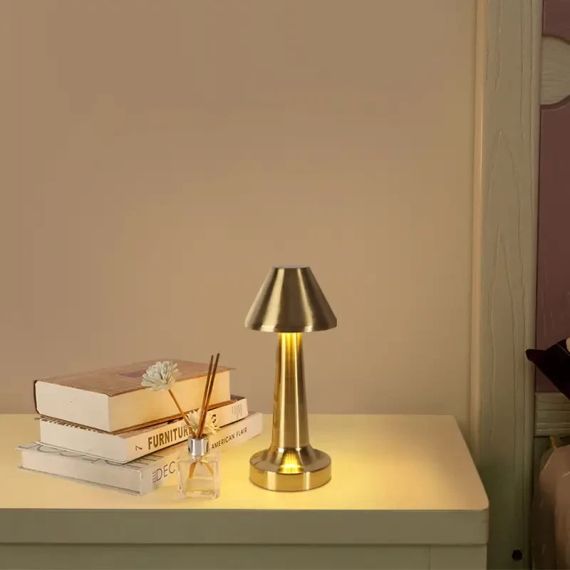 Настільна лампа металева з акумулятором Table Lamp Настільна сенсорна LED-лампа | Зображення 4