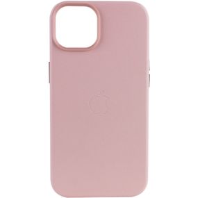 Кожаный чехол Leather Case (AA Plus) with MagSafe для Apple iPhone 14 (6.1") Sand Pink