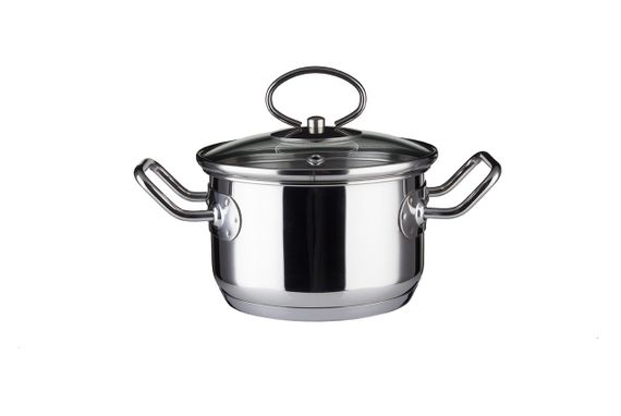 Каструля Vinzer Mini 50086, 0.8 л, 12 см, з нержавіючої сталі з кришкою, для всіх типів плит | Зображення 2