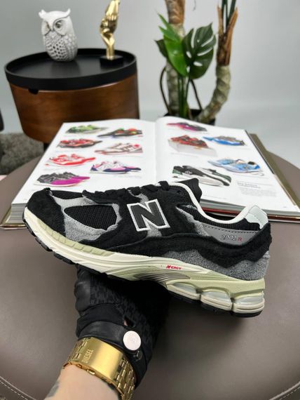 Мужские кроссовки 2002R N Black White весна / літо / осінь А3636 44 28 см | Зображення 6