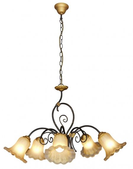 Люстра подвесная флористика E14 40W PB (BR-908S/5)