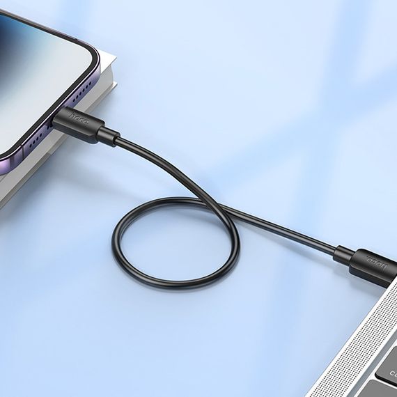 Дата кабель Hoco X96 Hyper Type-C to Lightning 20W (0.25m) Black | Зображення 3