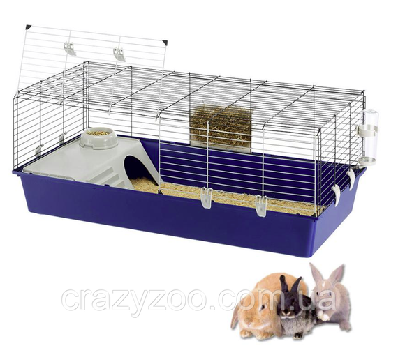 Клітка для кроликів та морських свинок Ferplast Rabbit 120 синя 118x58.5x49.5 см 57053417 | Зображення 1