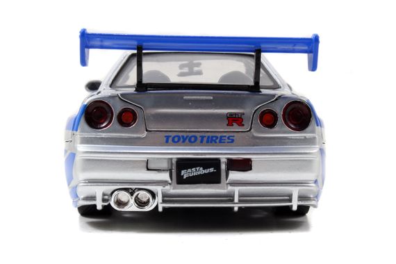 Игровая металлическая машинка Fast and Furious Ниссан Скайлайн BNR-34 2002 | Зображення 3