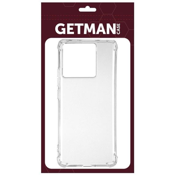 TPU чехол GETMAN Ease logo усиленные углы для Xiaomi 17 Pro Бесцветный (прозрачный) | Зображення 1