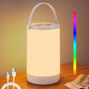 Настільний світильник з акумулятором TE-060RGB+3000K+IC, USB