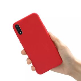 Чохол Candy Silicone для Samsung Galaxy A02 колір Червоний