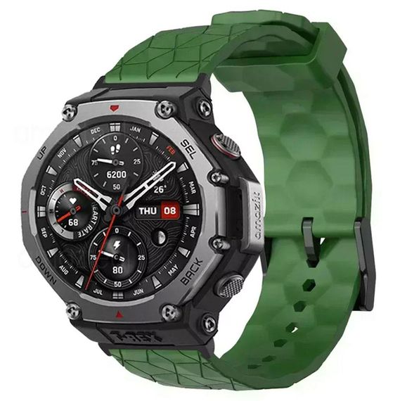 Ремінець Primolux Dimond силіконовий для годинника Xiaomi Amazfit T-Rex 3 (W2323GL2N) - Army Green | Зображення 1