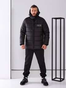 Чоловічий спортивний костюм трійка колір чорний р.XL 448009