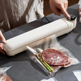Вакуумний пакувальник харчових продуктів Vacuum Sealer із сенсорним дисплеєм + 10 пакетів