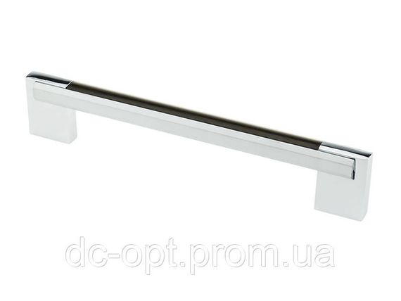 Ручка D-450/128 G2/Wood WD Хром / Венге Темний ДС ОптимаЛайн