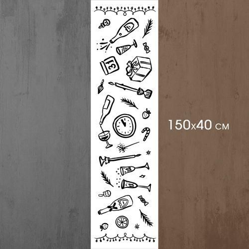 Дорожка на стол Елементи св'ята 150x40 см (DR__25NG001) | Зображення 2